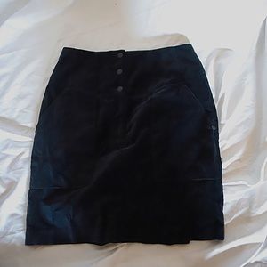 Scotch and Soda Black Suede Skirt NWT